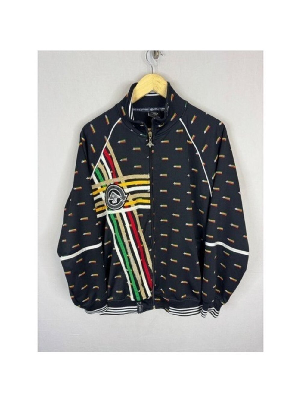 LRG Roots and Equipment Shooting Star Jacket all over print Mens Large